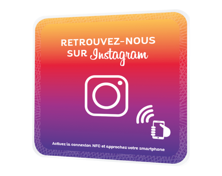 Plaques de réseaux sociaux NFC